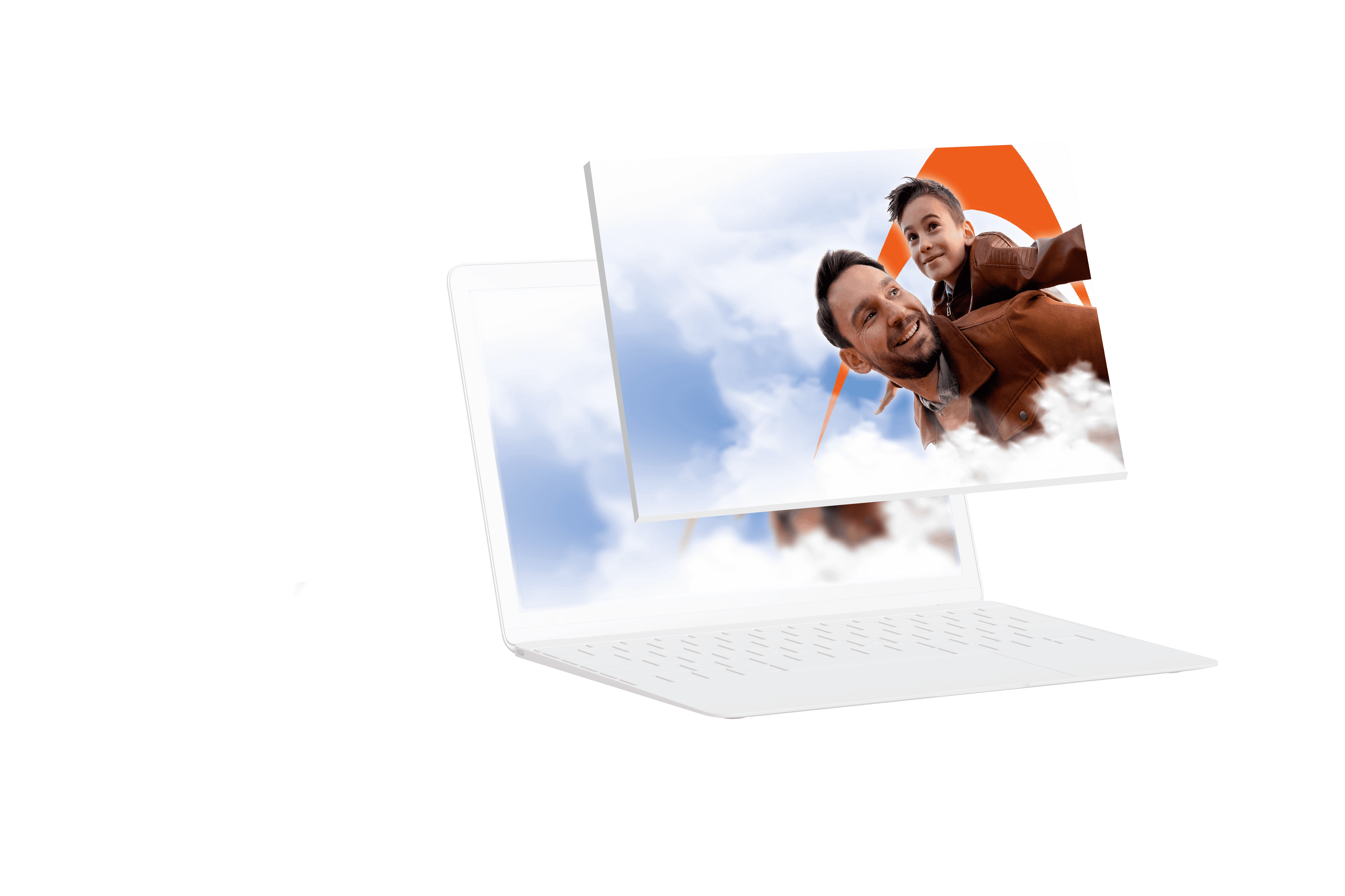 Notebook com logo da GSK.